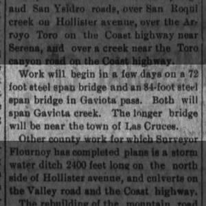 Gaviota Pass bridge work to start